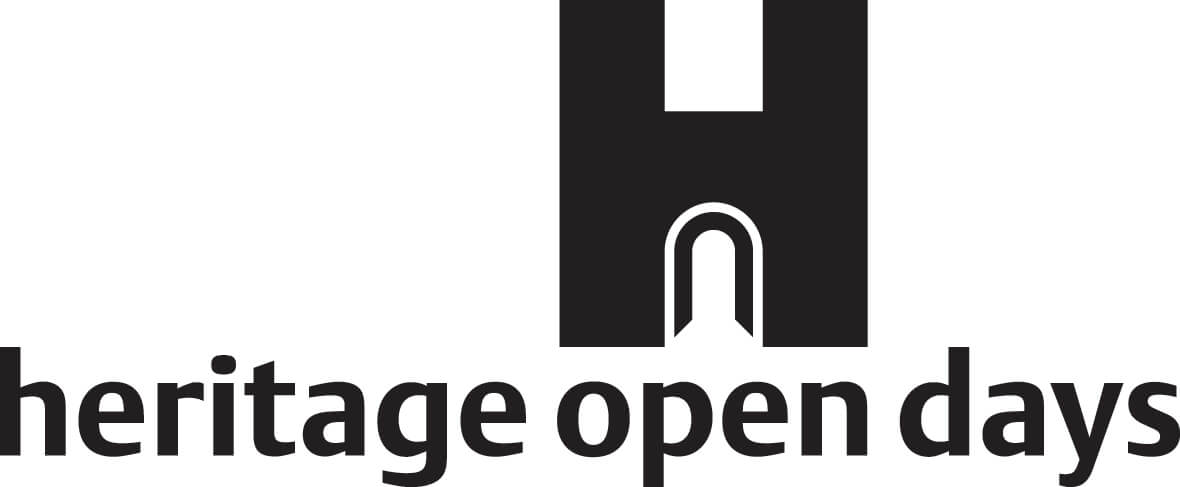 Logo including text: "heritage open days"