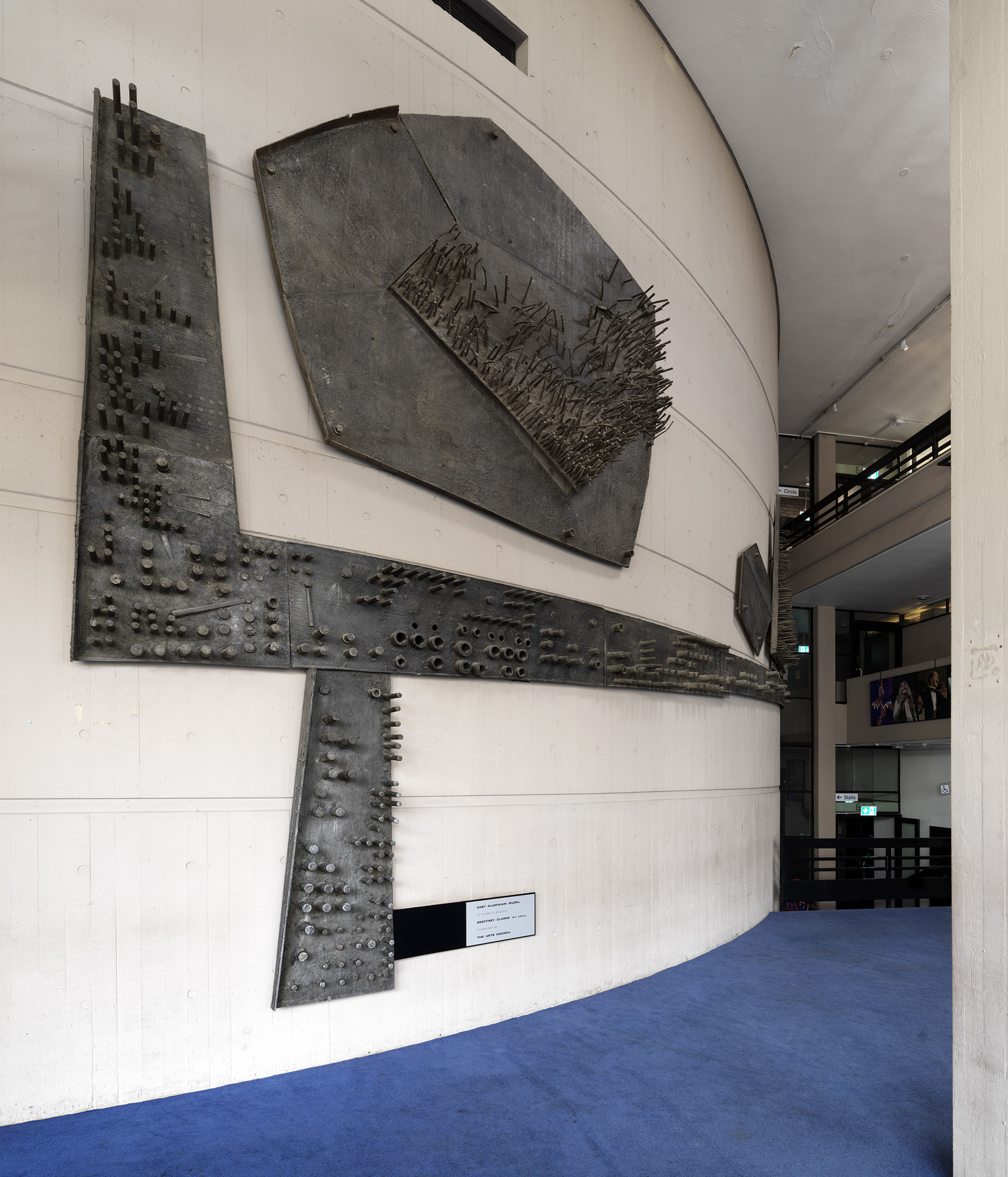 Nottingham Playhouse: foyer with sculpture by Geoffrey Clarke
