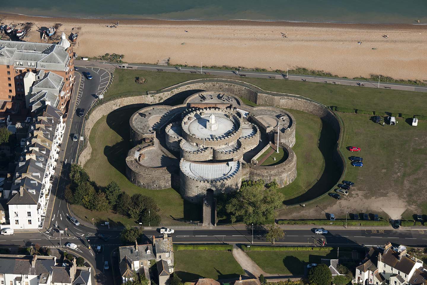 Overhead view of Deal Castle