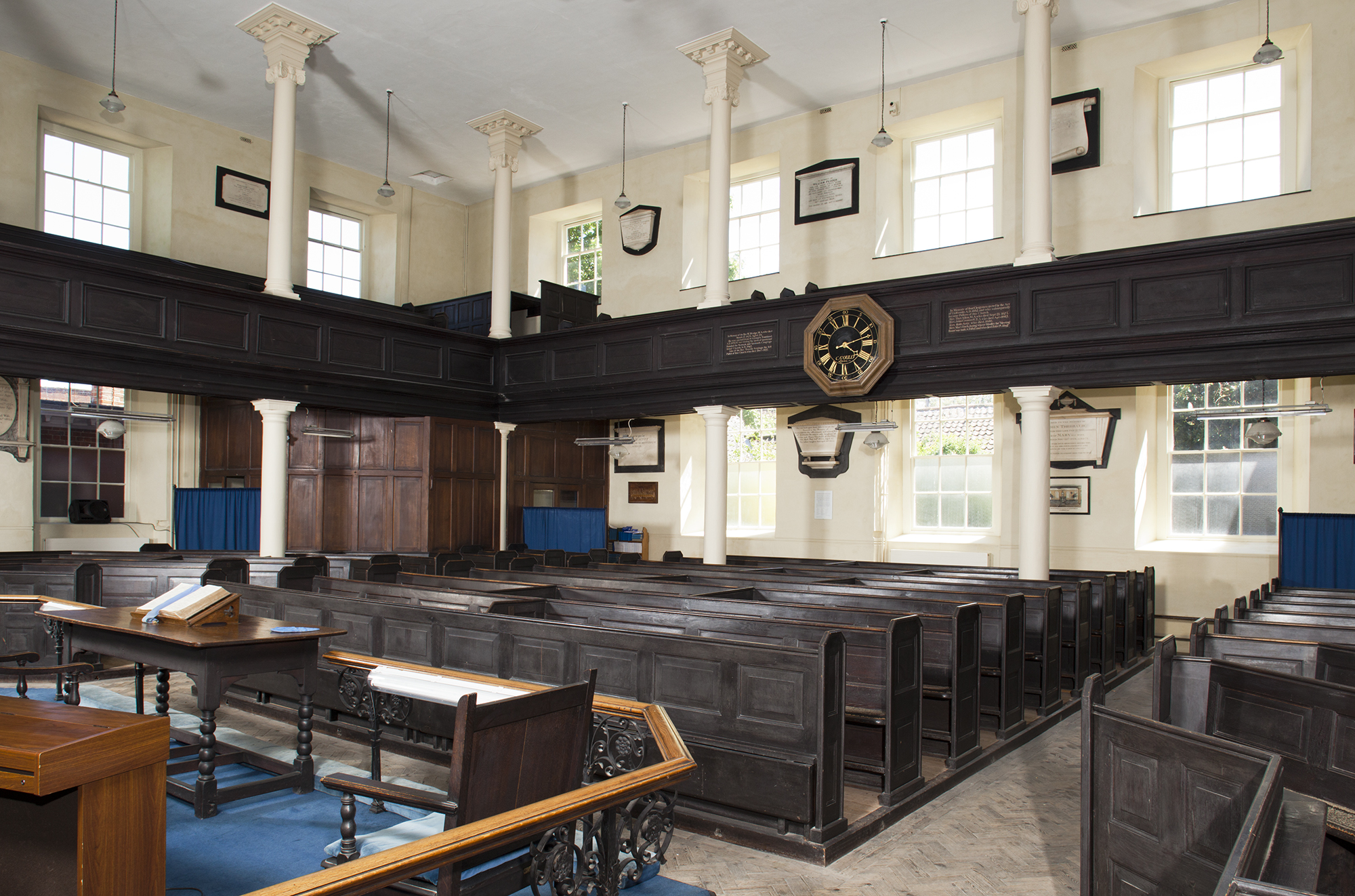 Interior view of the Old Meeting House, Colegate, Norwich.