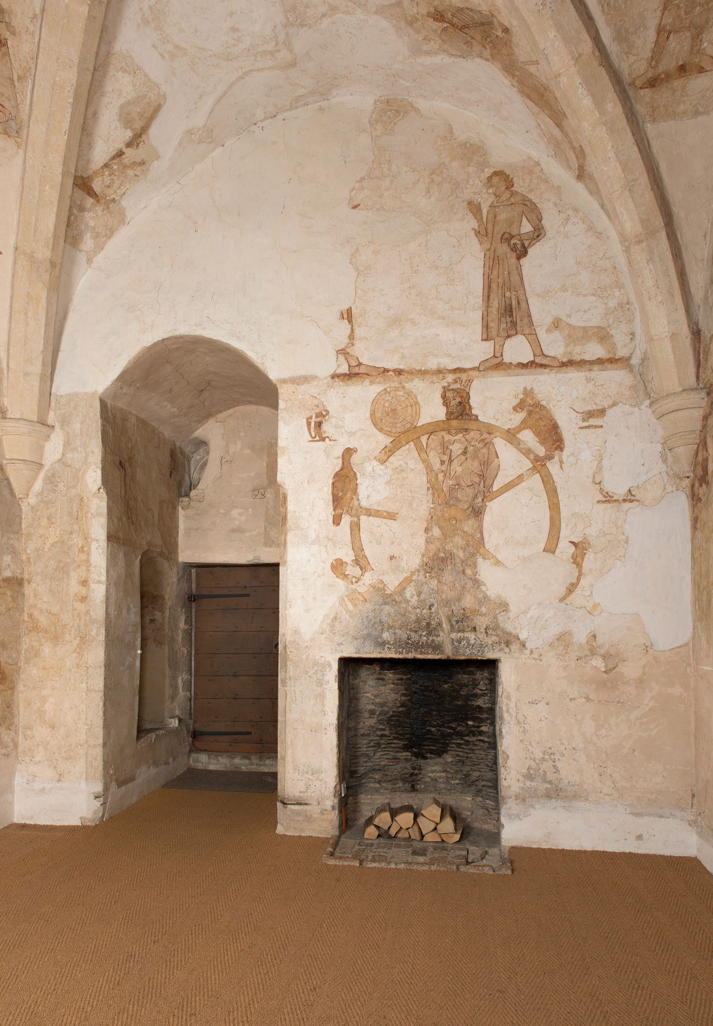 The 14th-century domestic paintings at Longthorpe Tower
