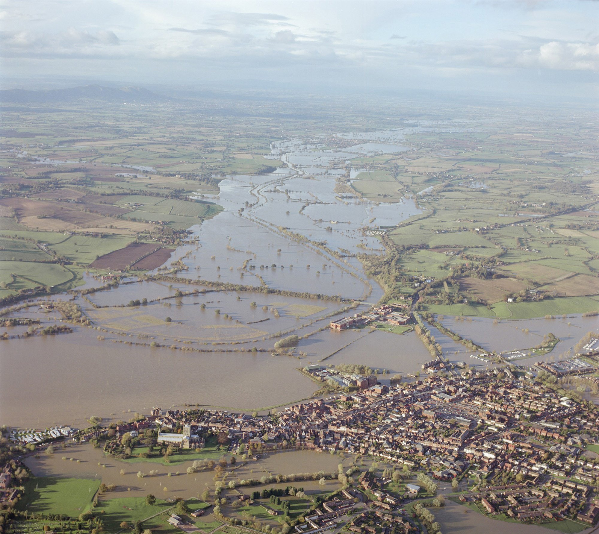 Flooding in and around Tewkesbury in 2007
