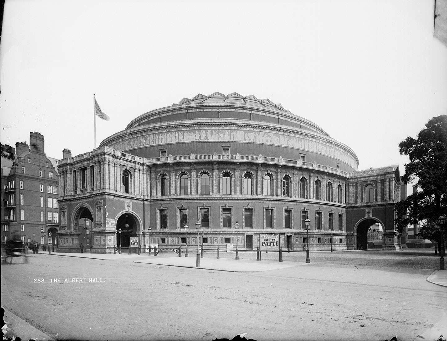 View of the Royal Albert Hall, taken in the late nineteenth century