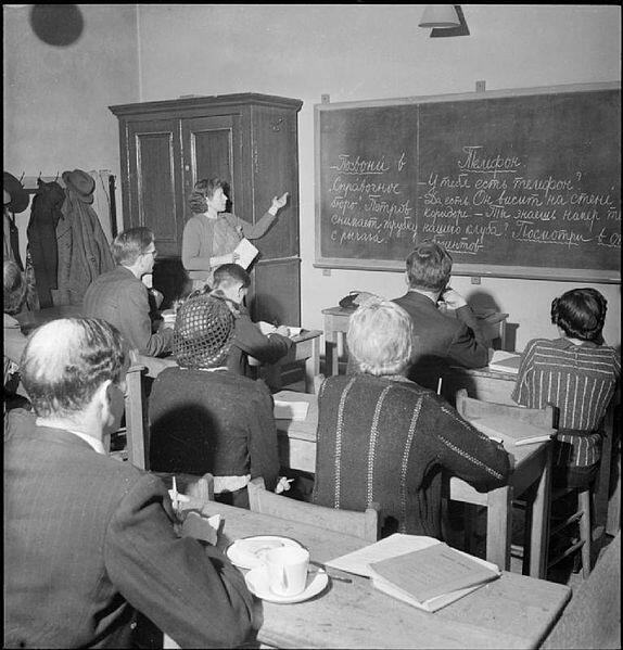 A Russian language class at Morley College