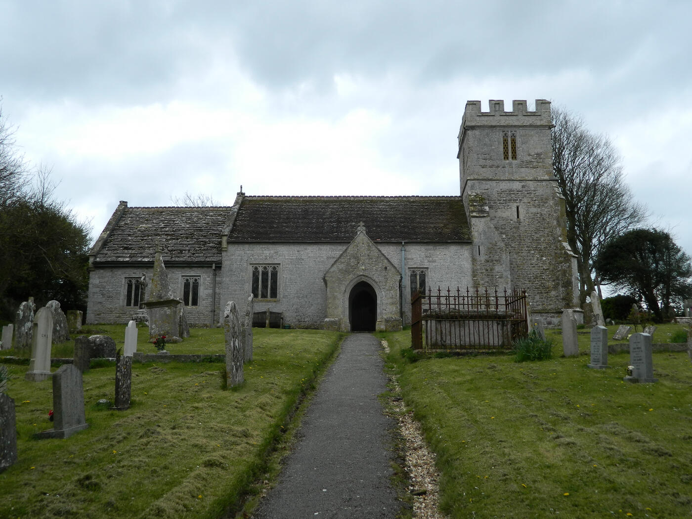 Path leading up to the Church of St Nicholas and graveyard