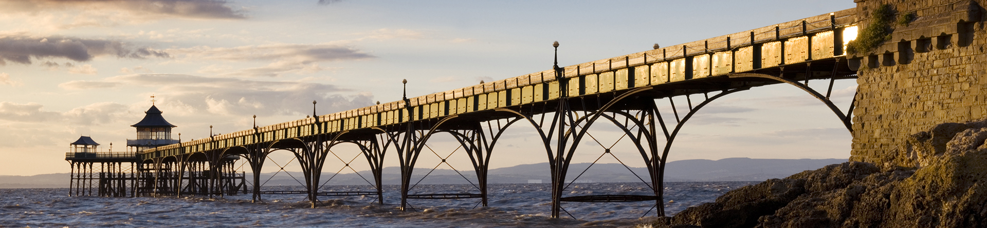 The south elevation of Clevedon Pier, taken from the beach
