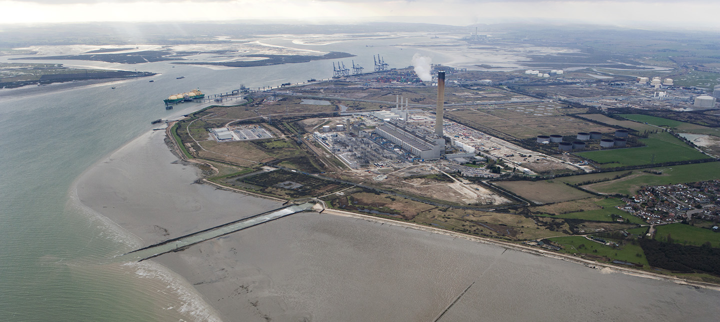 The Isle of Grain, now a focus for modern industrial activity