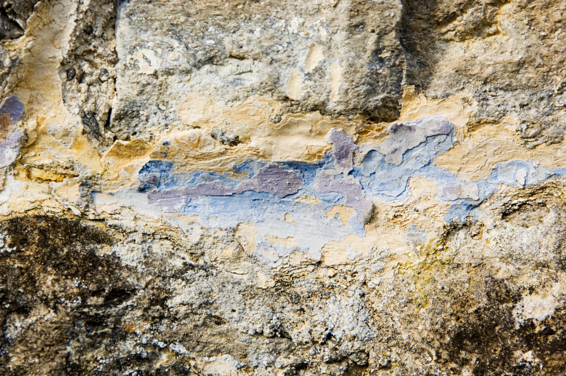 Close-up image of a limewashed wall.