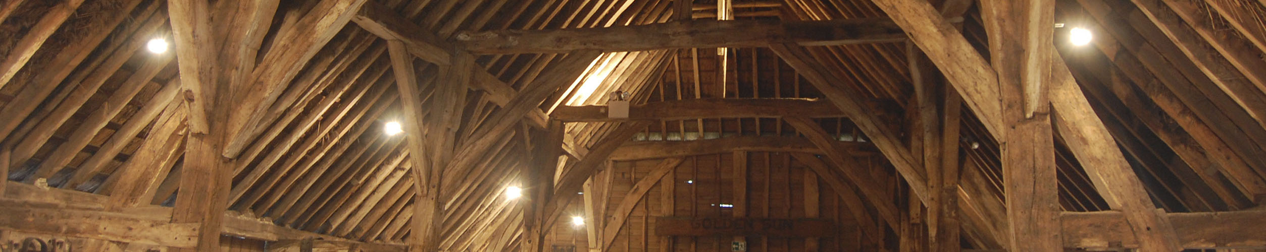 Interior of Harmondsworth Barn, Hillingdon