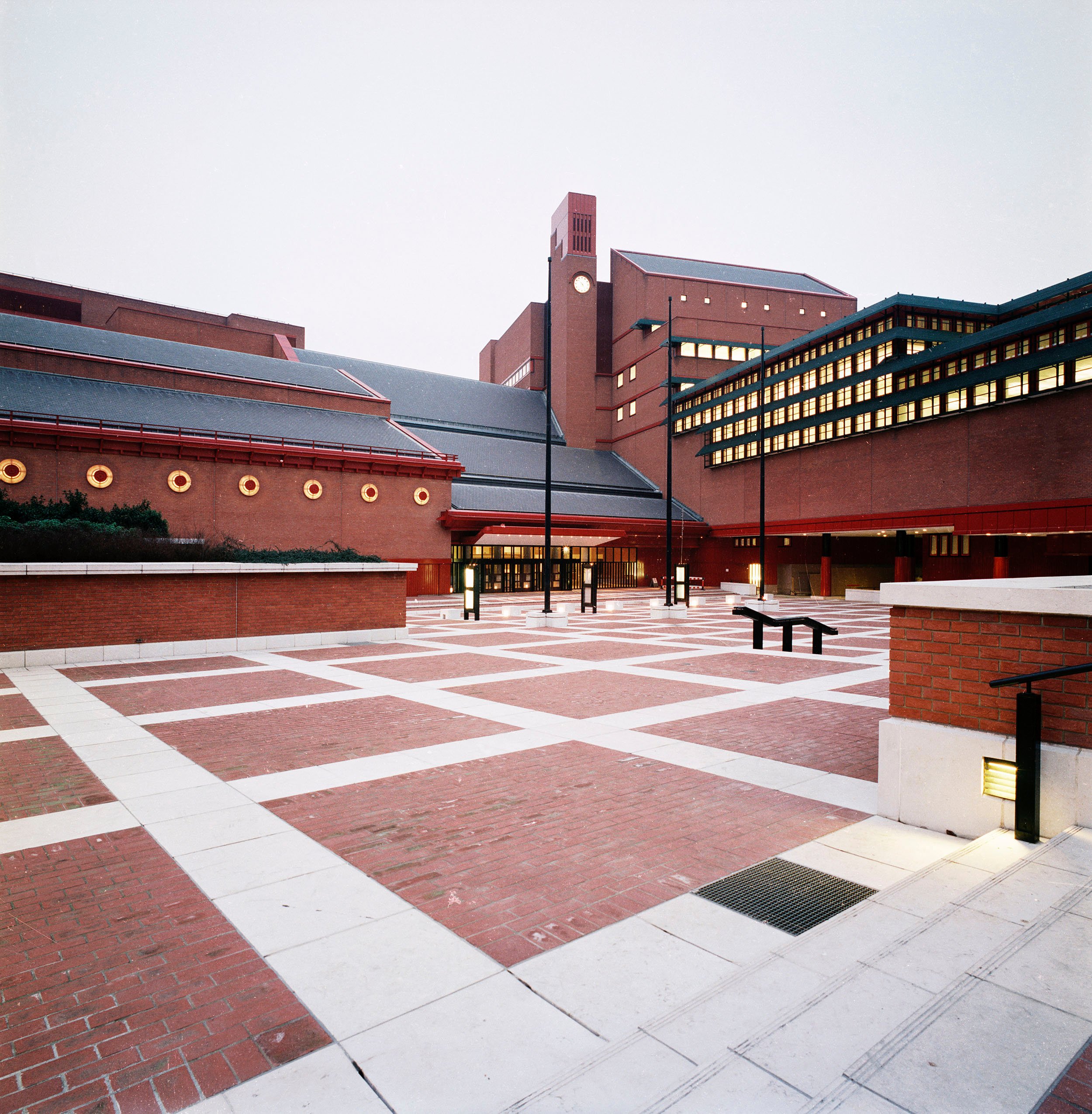 Exterior photo of the British Library