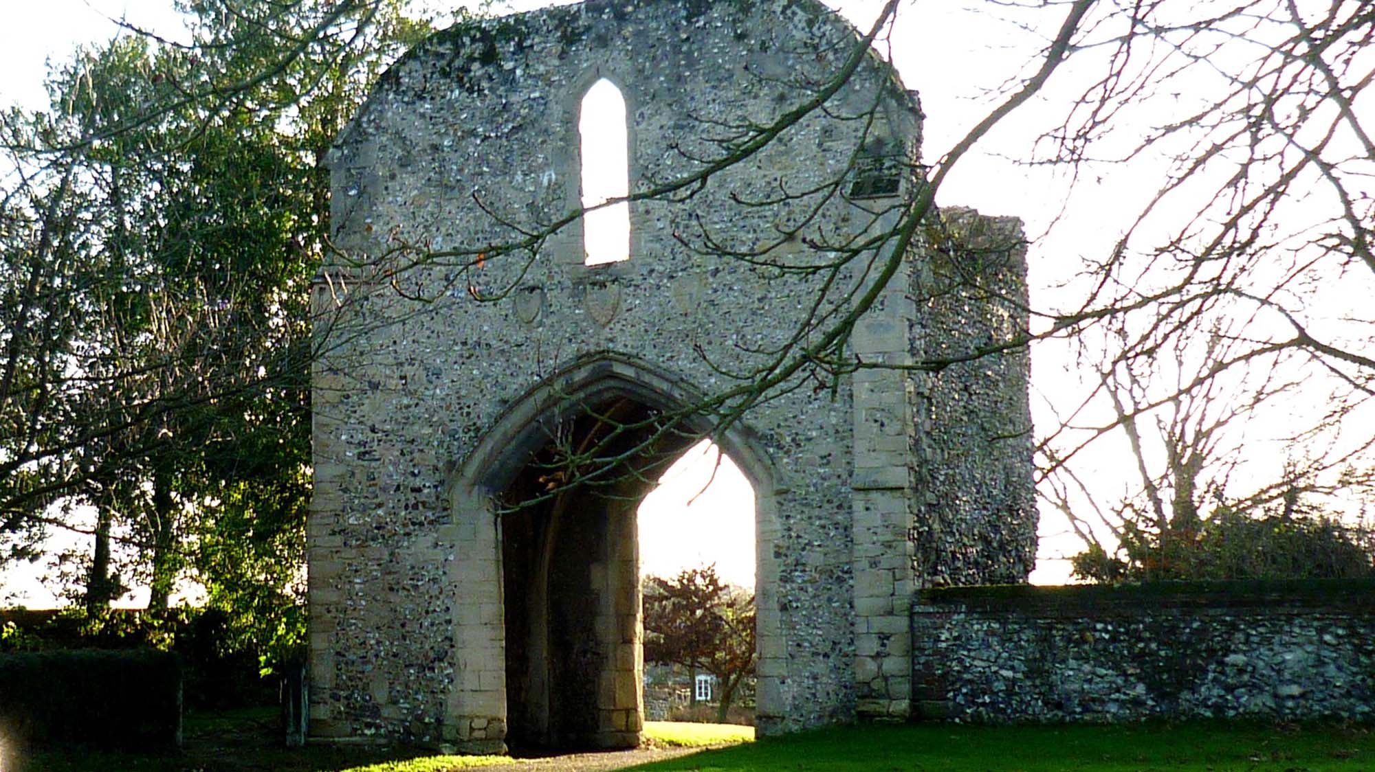 West Acre Priory gatehouse