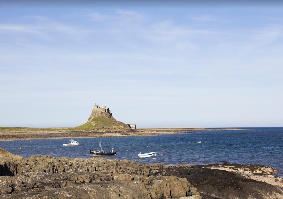 View of Lindisfarne Castle on Holy Island