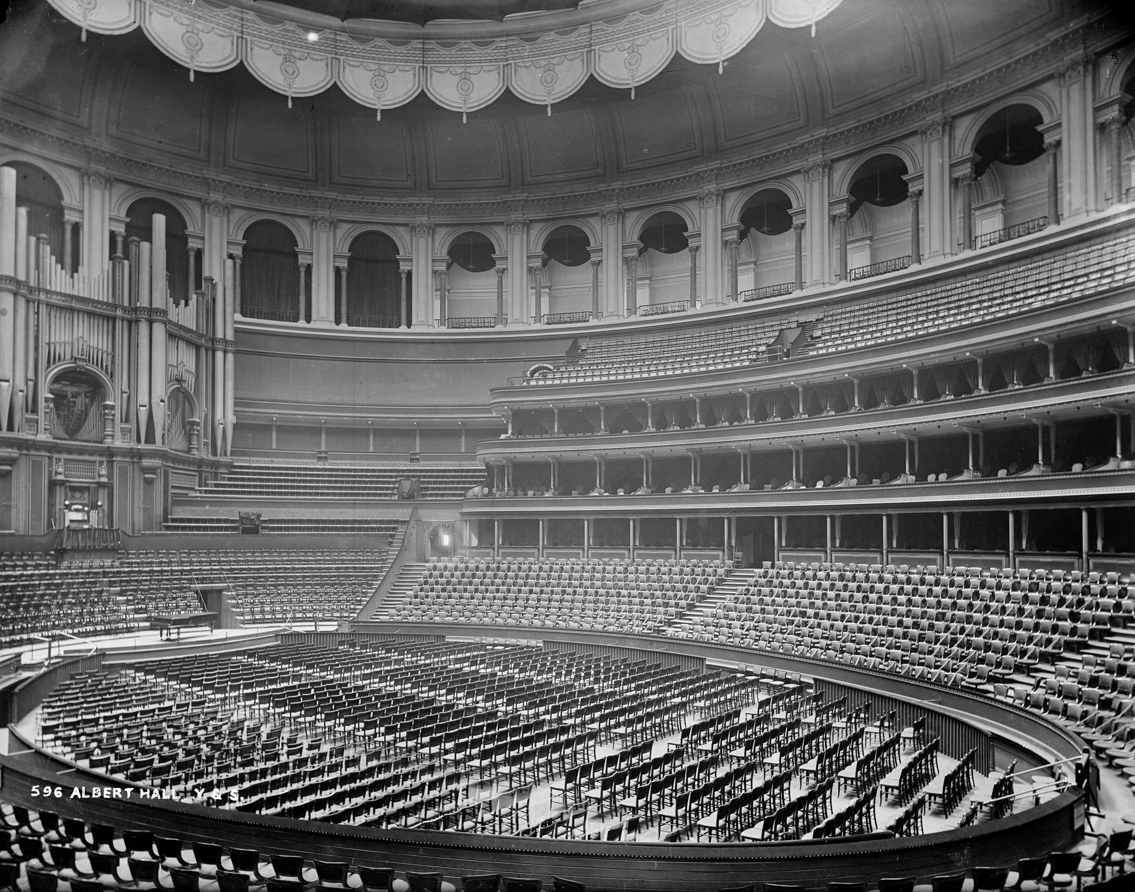 The interior of the Albert Hall, London