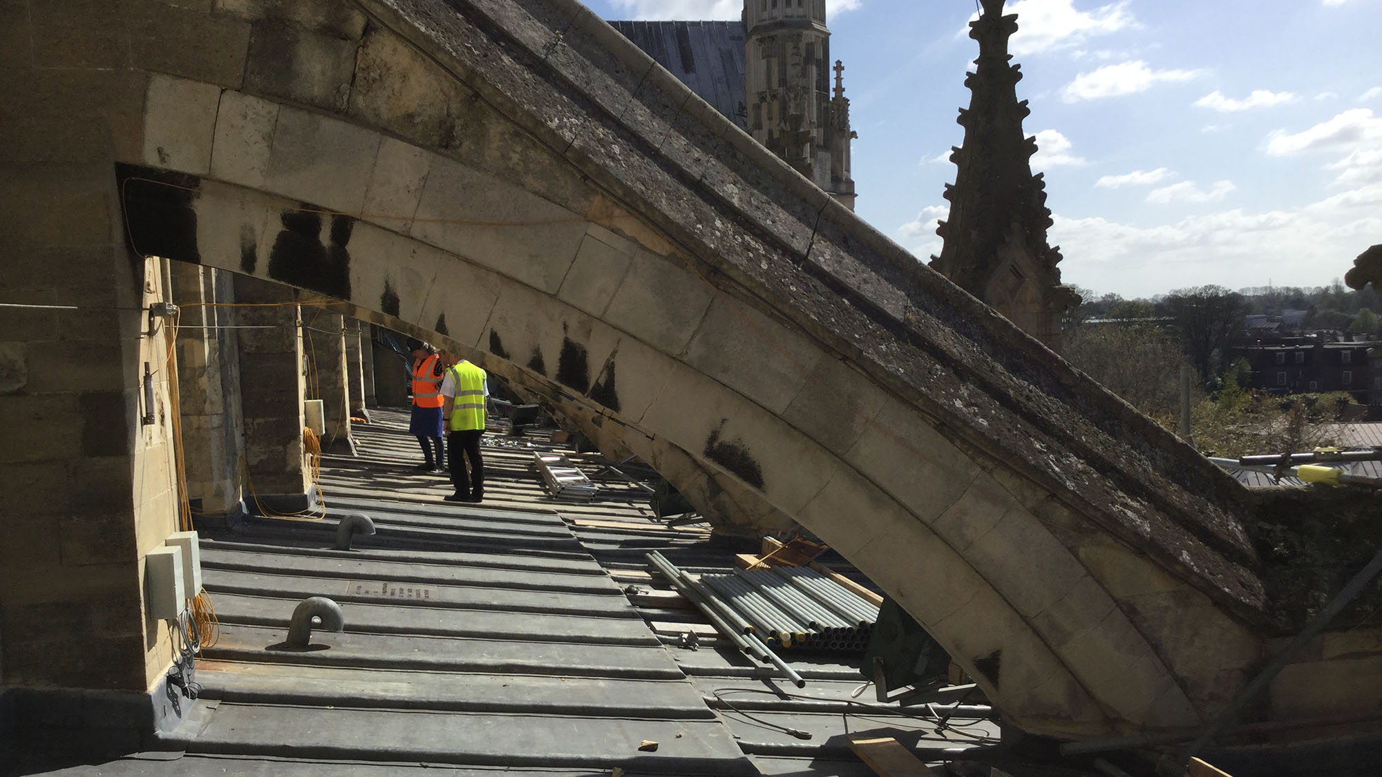 Roof renovation at Canterbury Cathedral