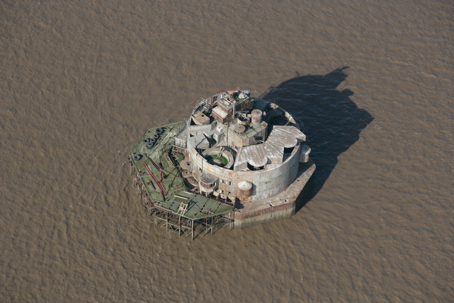 Bull Sands Fort, The Humber, this circular sea fort and a similar one on Haile Sands were built to defend the port of Hull from attack