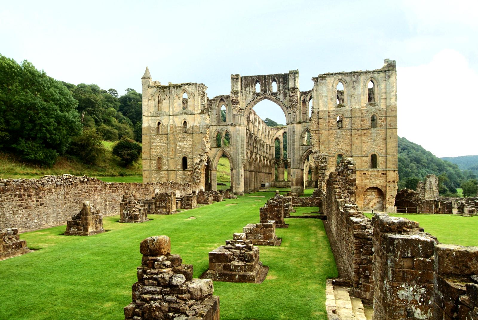 Rievaulx Abbey. Religious institutions provided much of the care for disabled people in the medieval period. 