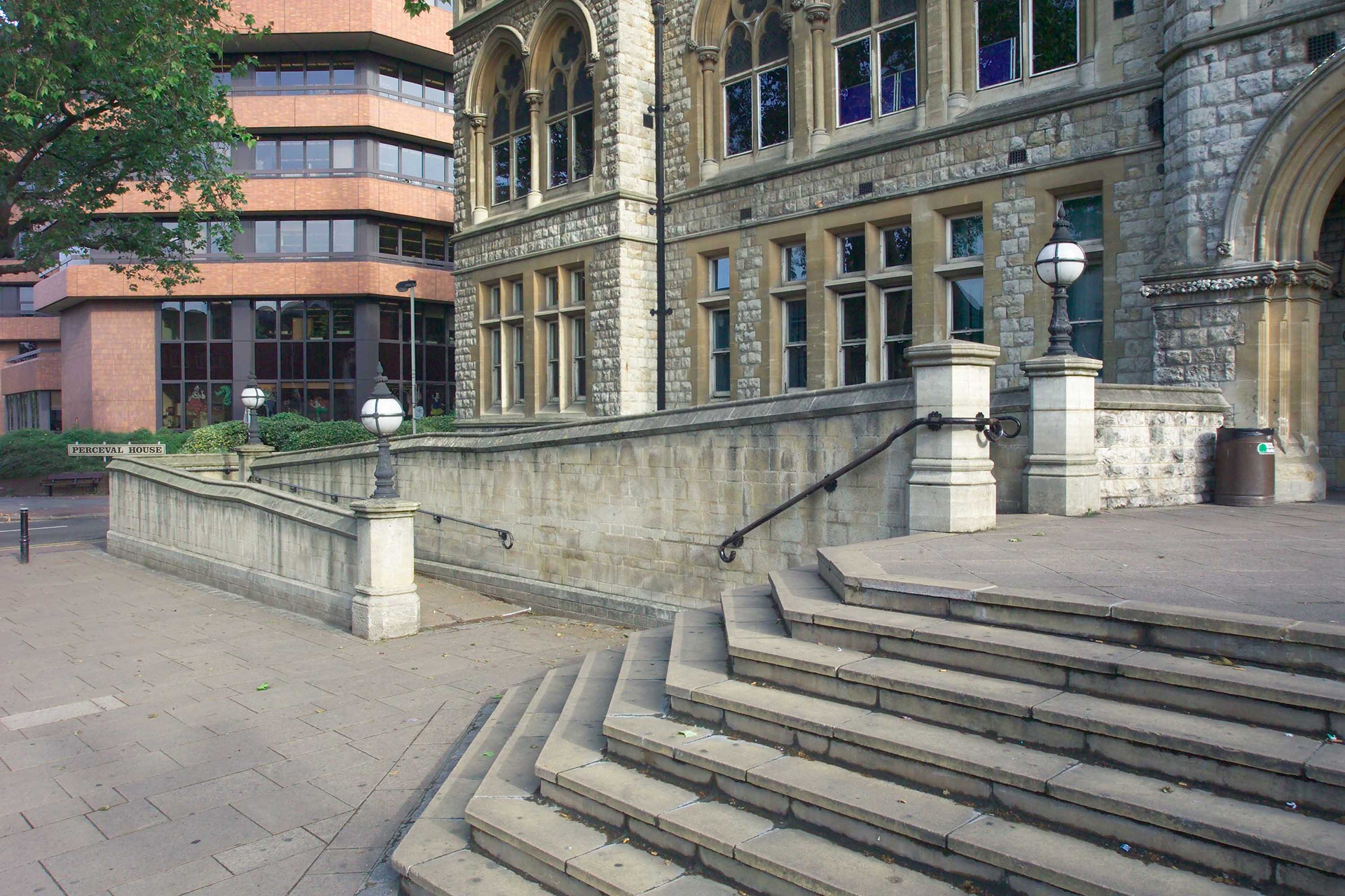 image of a ramp at Easling Town Hall, London, illustrating easy access to historic buildings