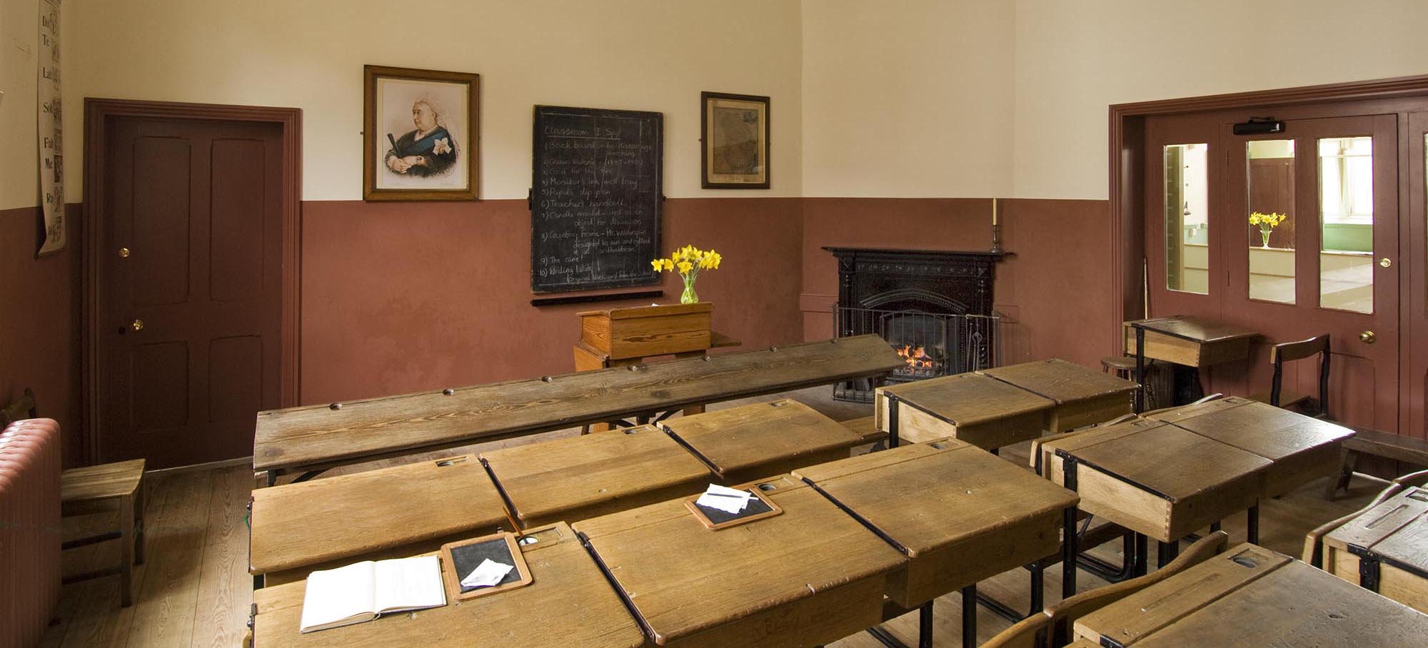 Restored Victorian schoolroom