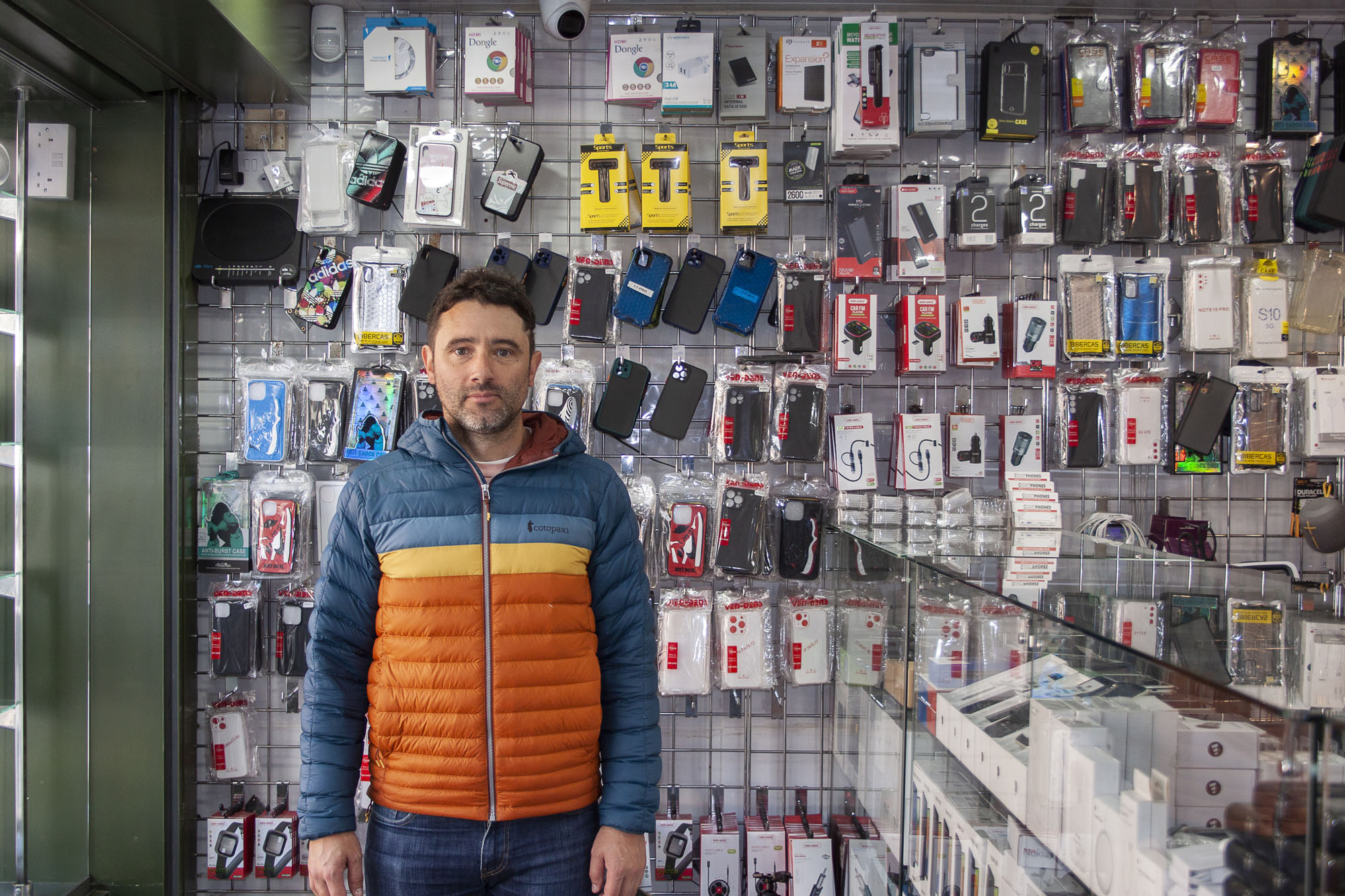 Portrait of Tim Mills in the Cov Connect store on Hales Street