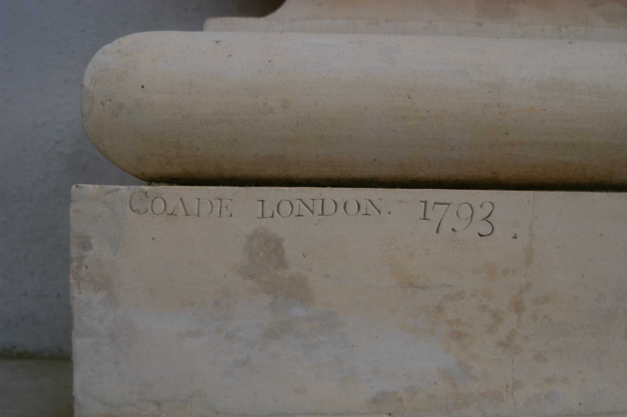 Coade London 1793 stamped on the stone