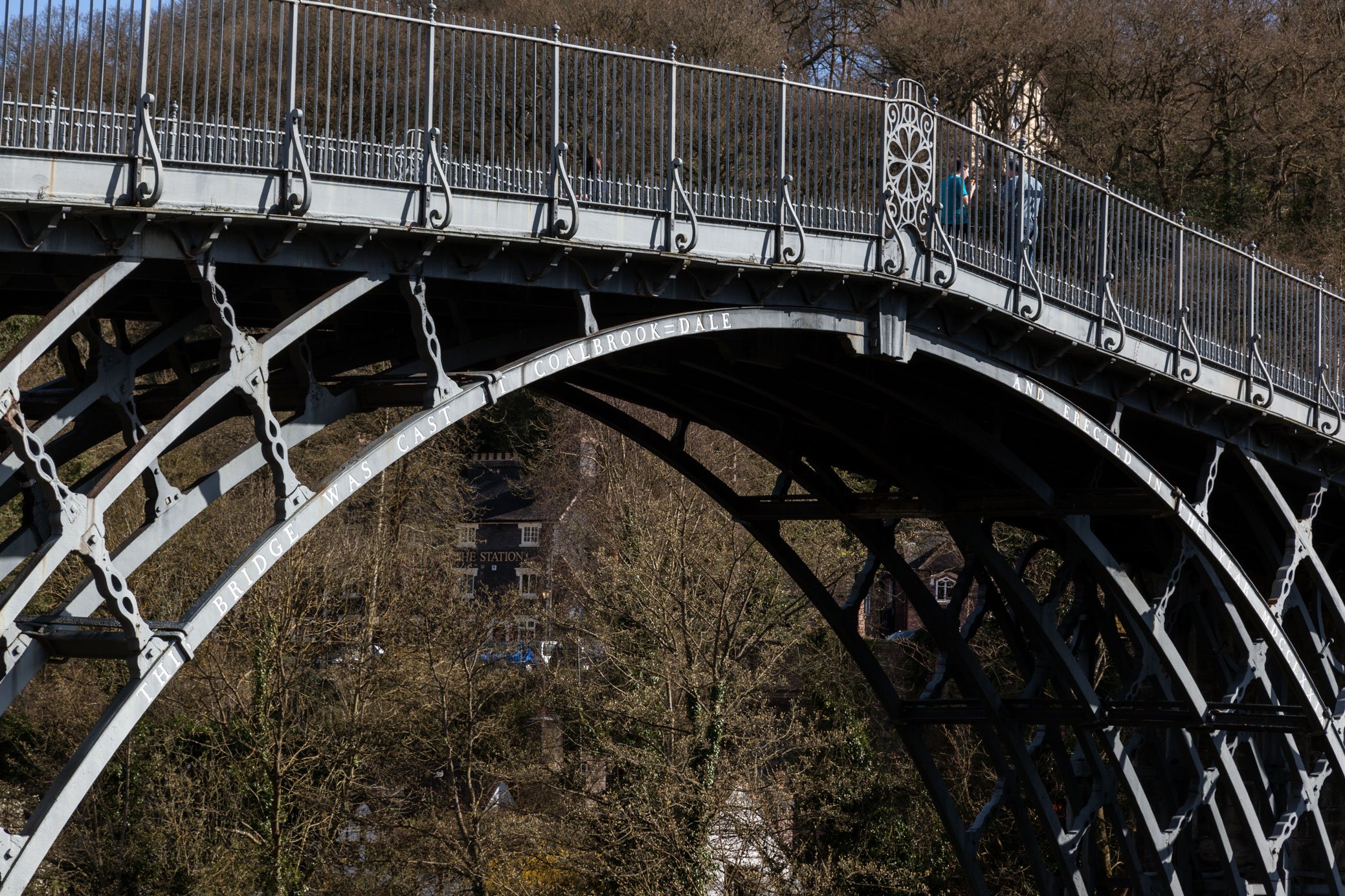 A detail of a famous iron bridge.