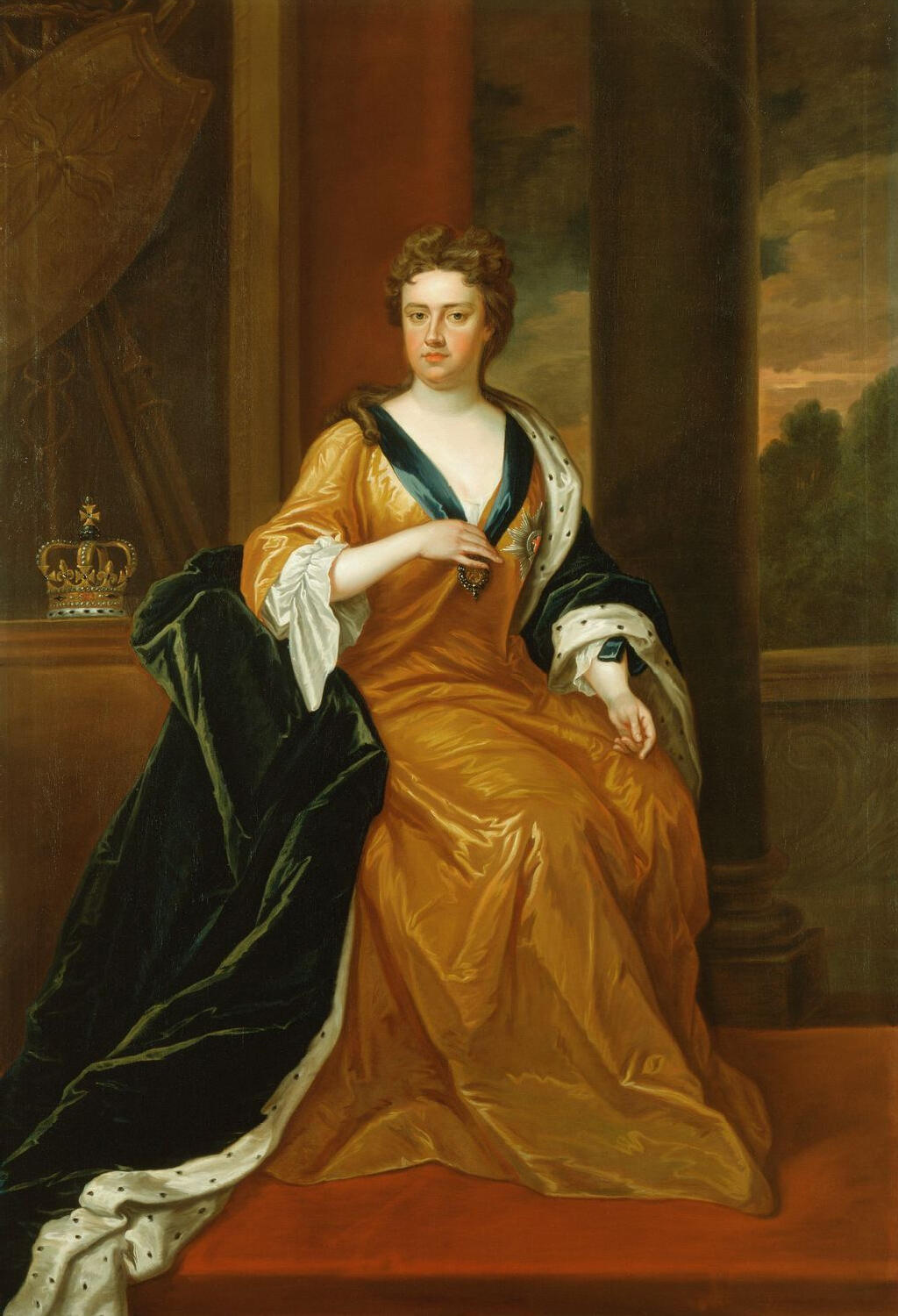 Oil painting of Queen Anne of Great Britain, by Charles Jervas, between 1702 and 1714