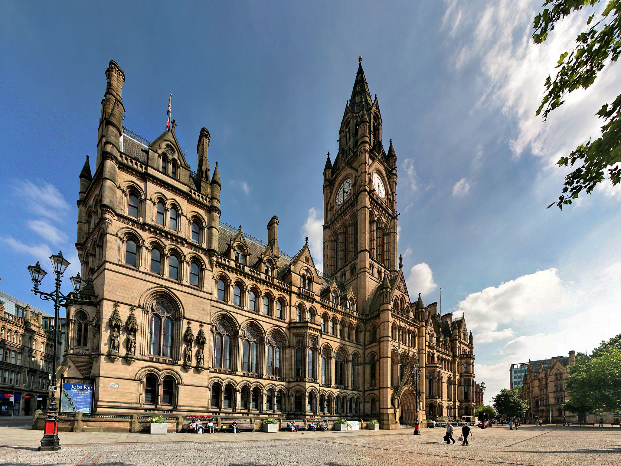 Image of the Grade I listed Manchester Town Hall