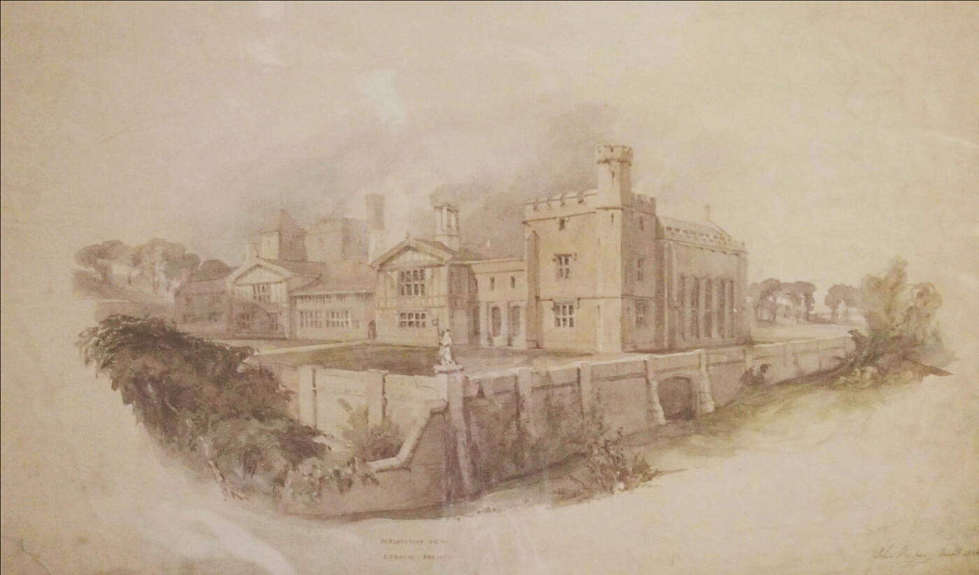 Drawing of Shibden Hall