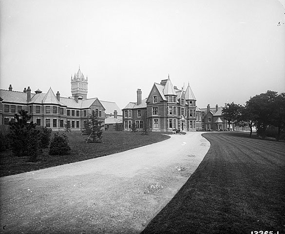 General view of Claybury Asylum, Woodford Bridge, 1895. 