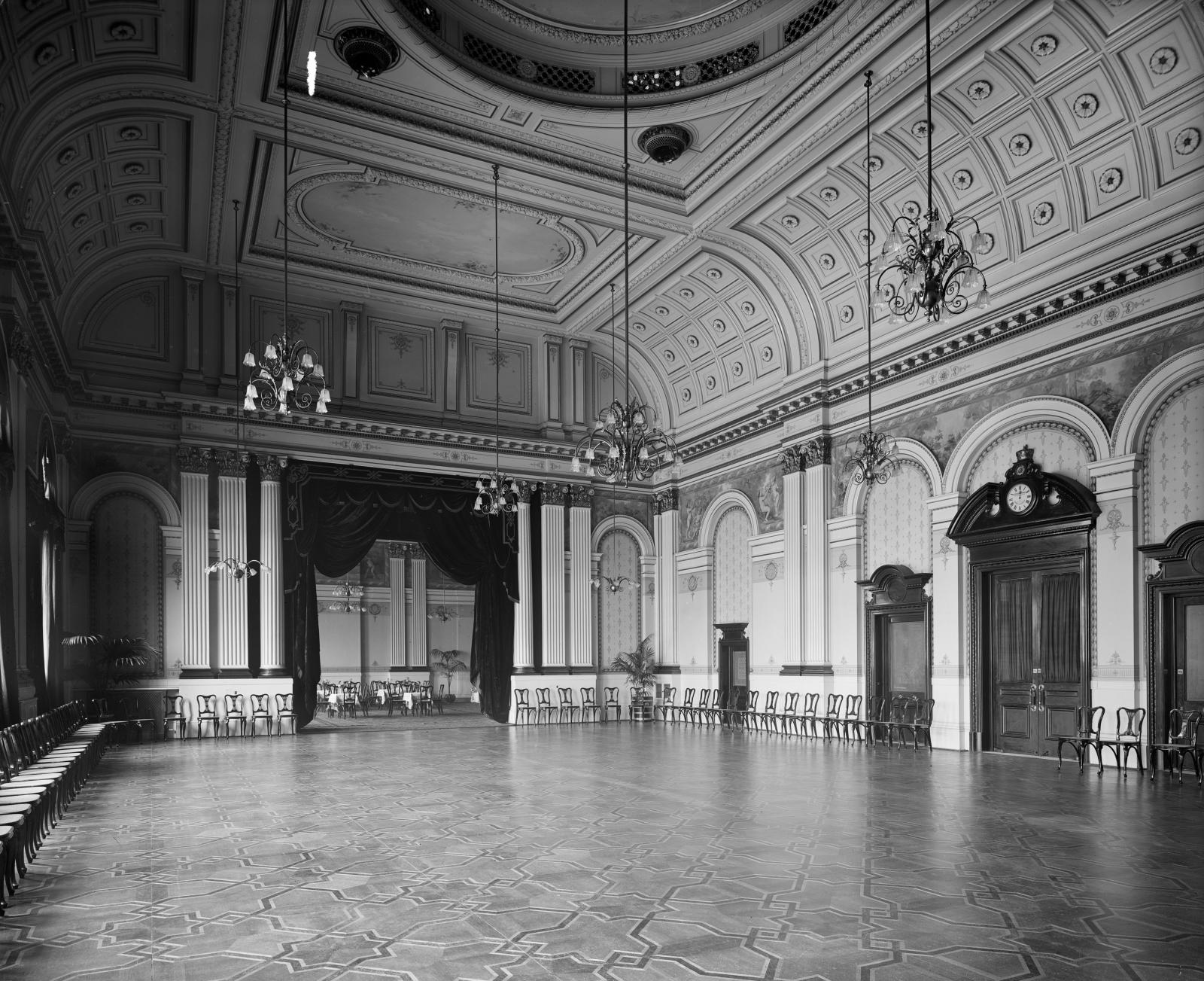 The Grand Hall at the Criterion Restaurant laid out as a ballroom