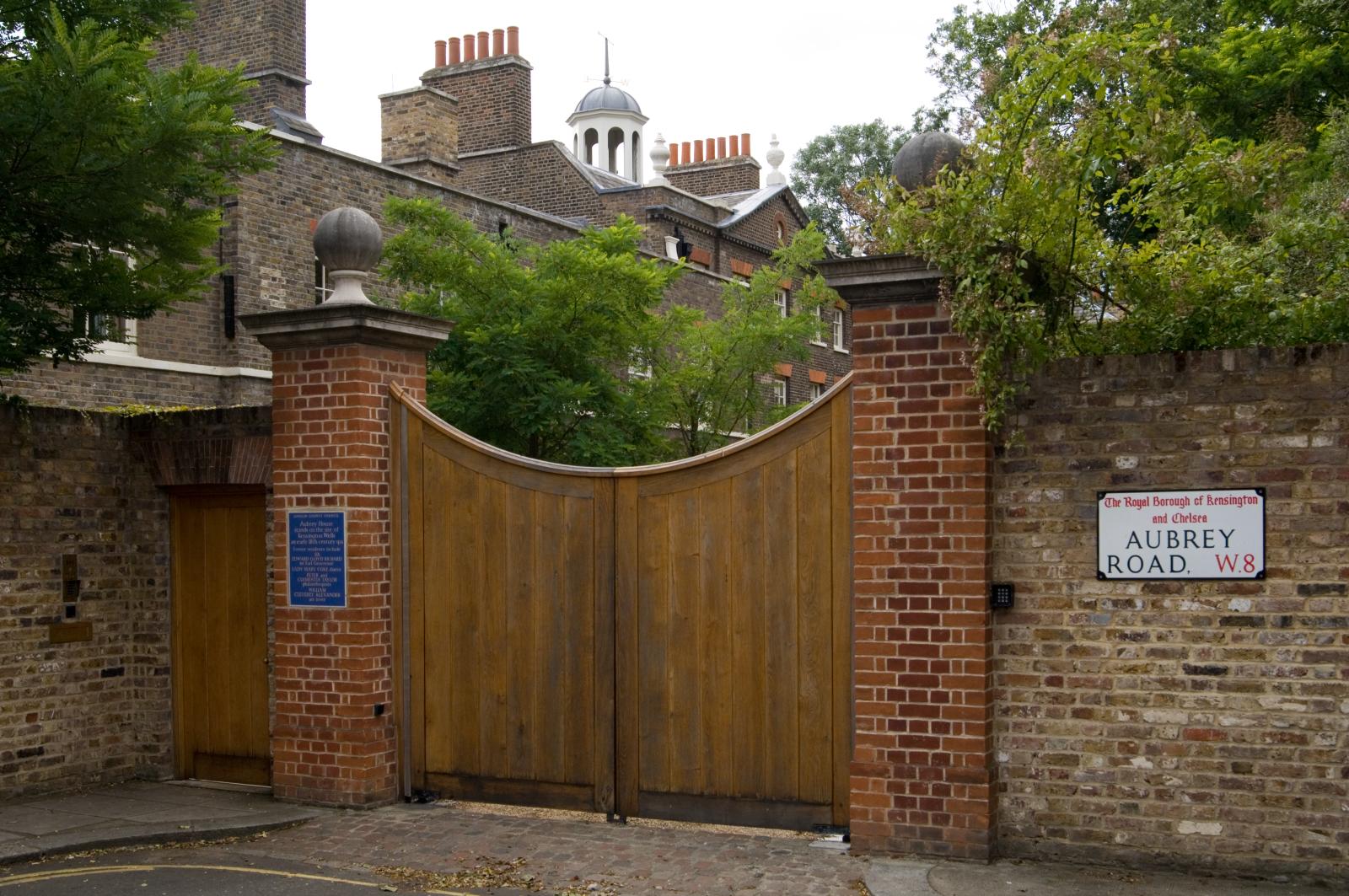 Aubrey House, Kensington.  Home of Clementia Taylor.