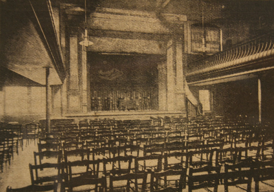 The Great Hall where the Women's Trade Union League held their meetings, 1905. © & source TUCLIB.