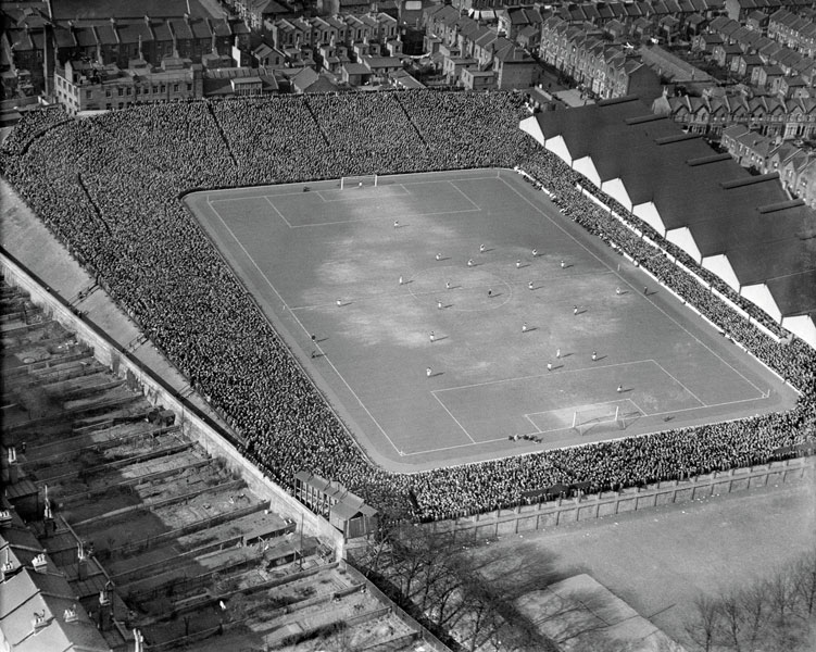 Arsenal’s Highbury football ground, 23 March 1929 FA Cup semi-final, Portsmouth v. Aston Villa