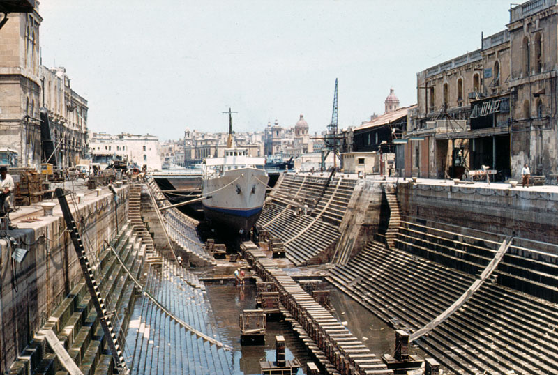 Part of the original dry dock at Malta