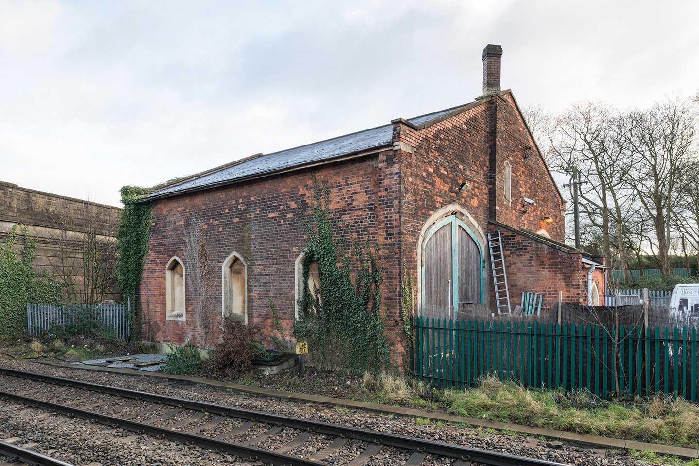 Yate (1844), the only survivor of Brunel's small Gothic goods sheds put up a wayward stations.