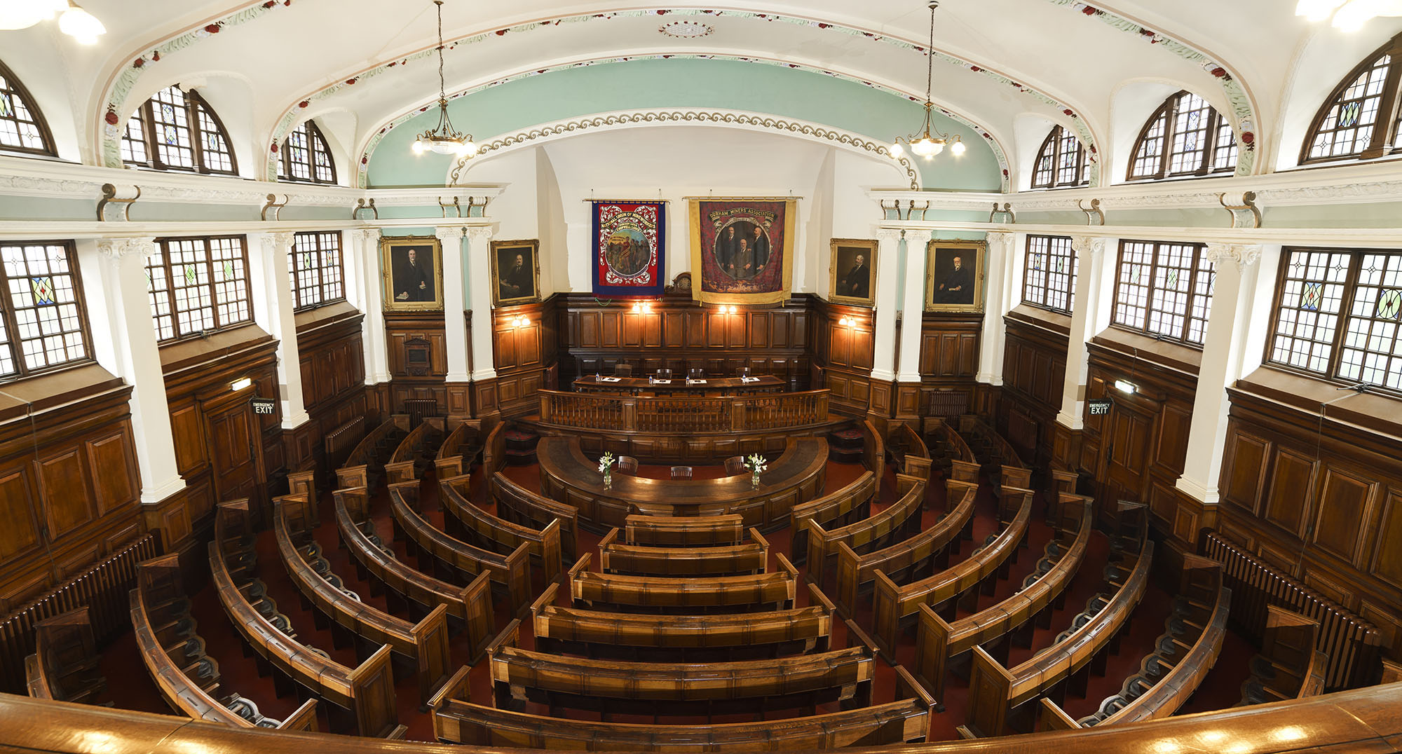 Debating chamber inside the Pitman's Parliament
