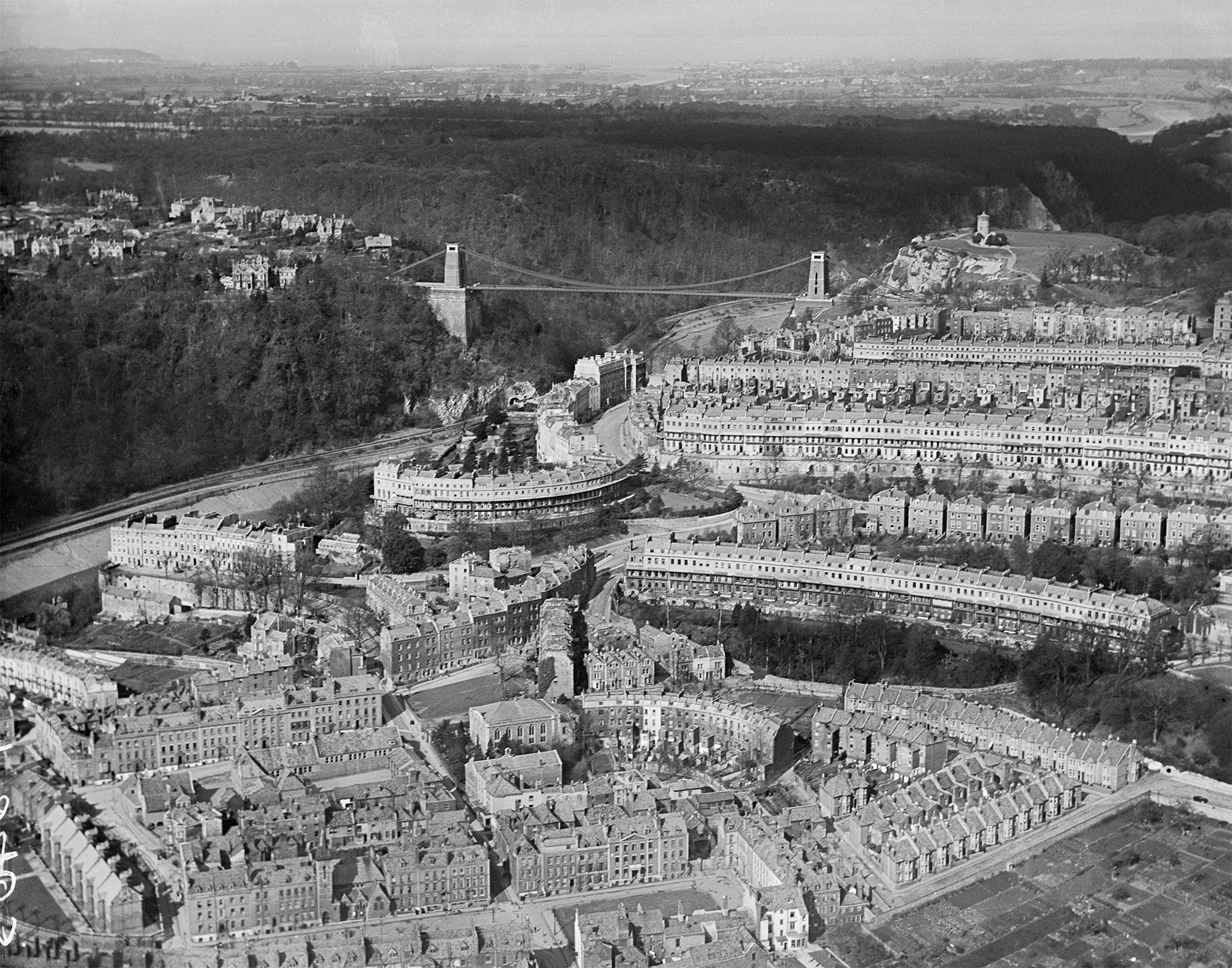 Clifton, Bristol, from the south-east, 1921