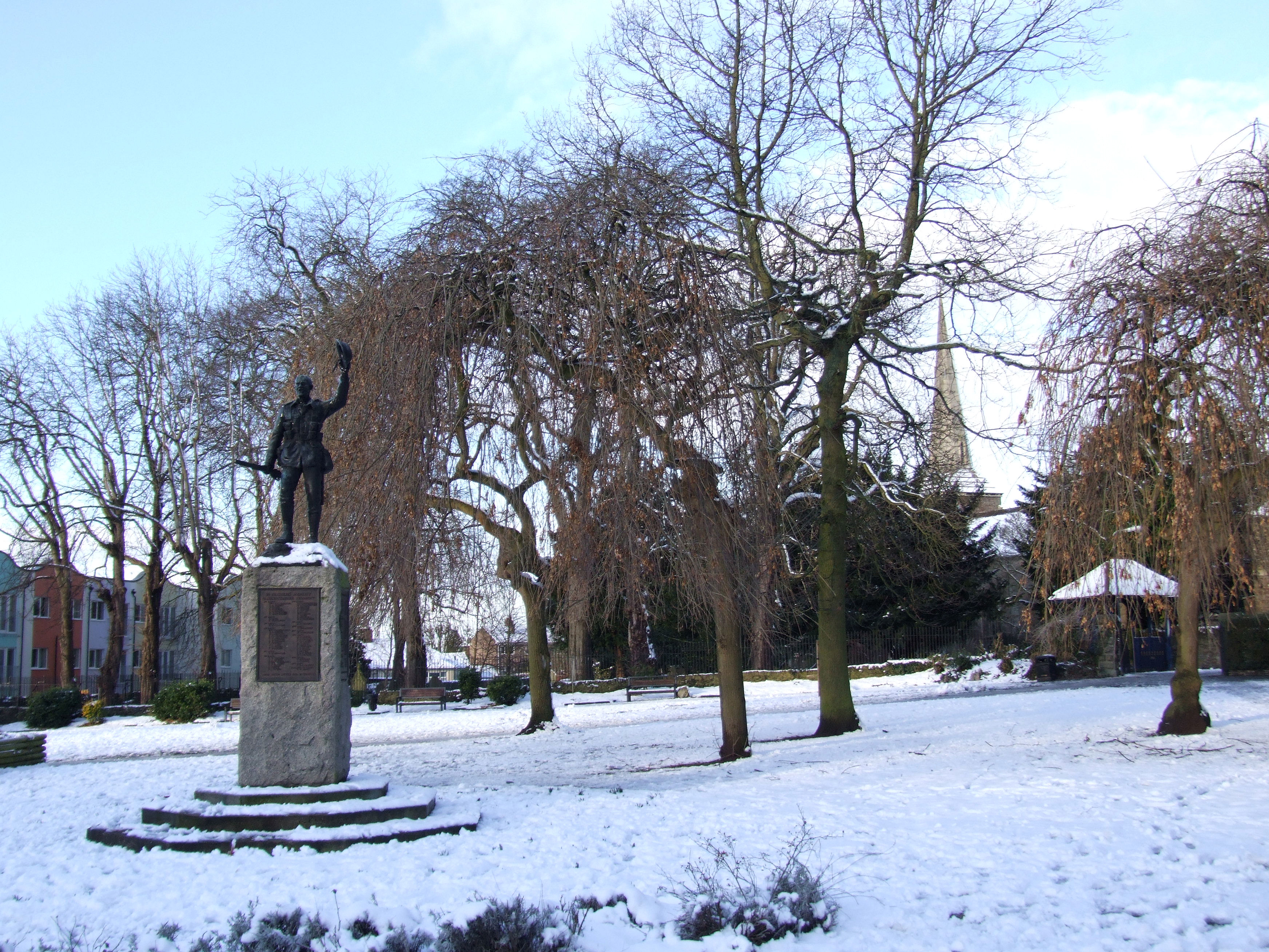 Image of Fishponds War Memorial in the grounds of the Church of St Mary, Bristol