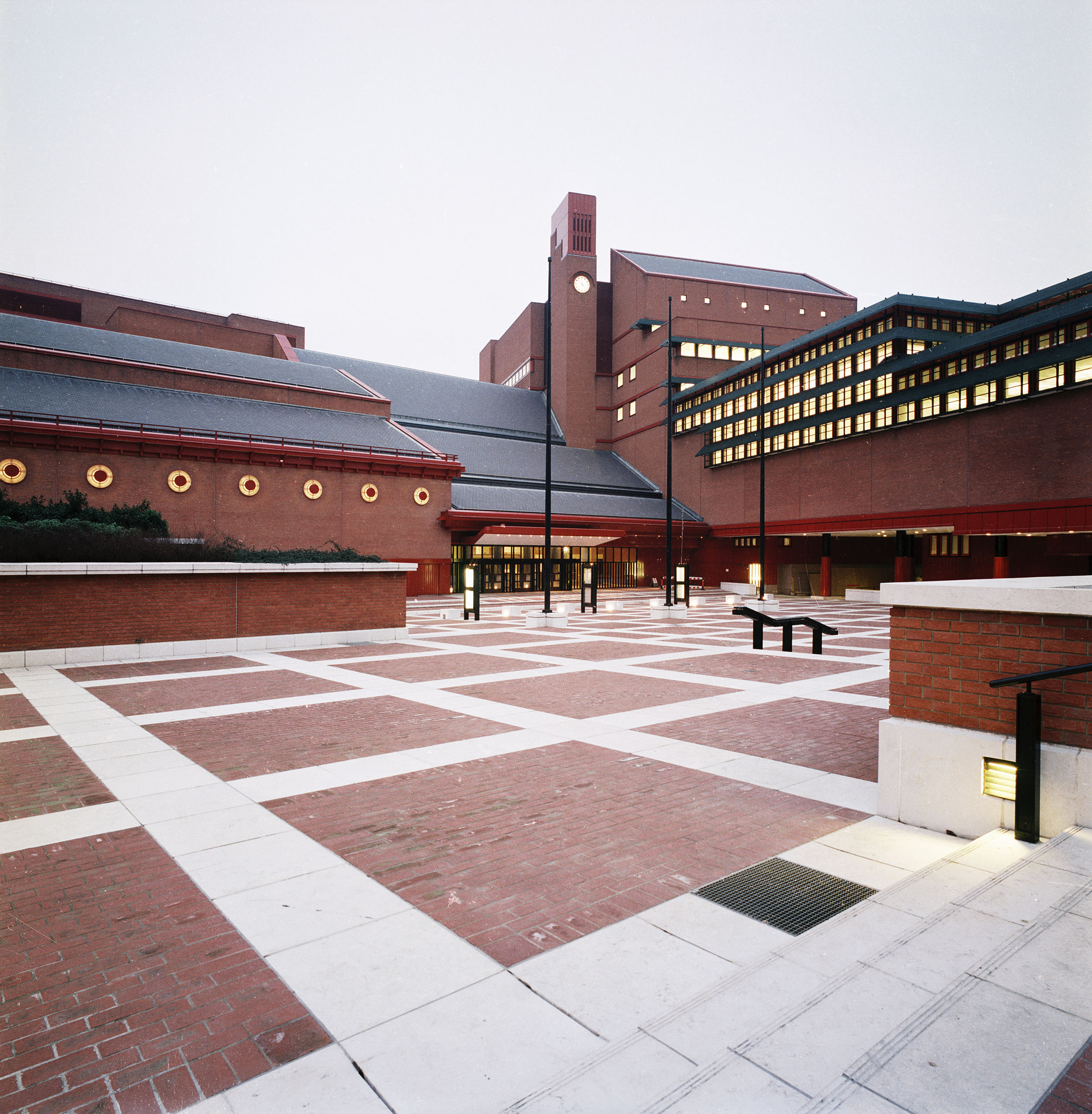 Exterior photo of the British Library