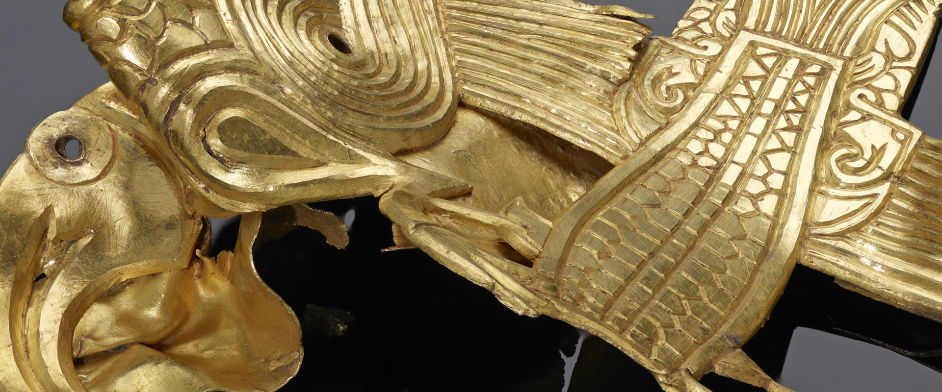 Detail of an artefact from the Staffordshire Hoard.