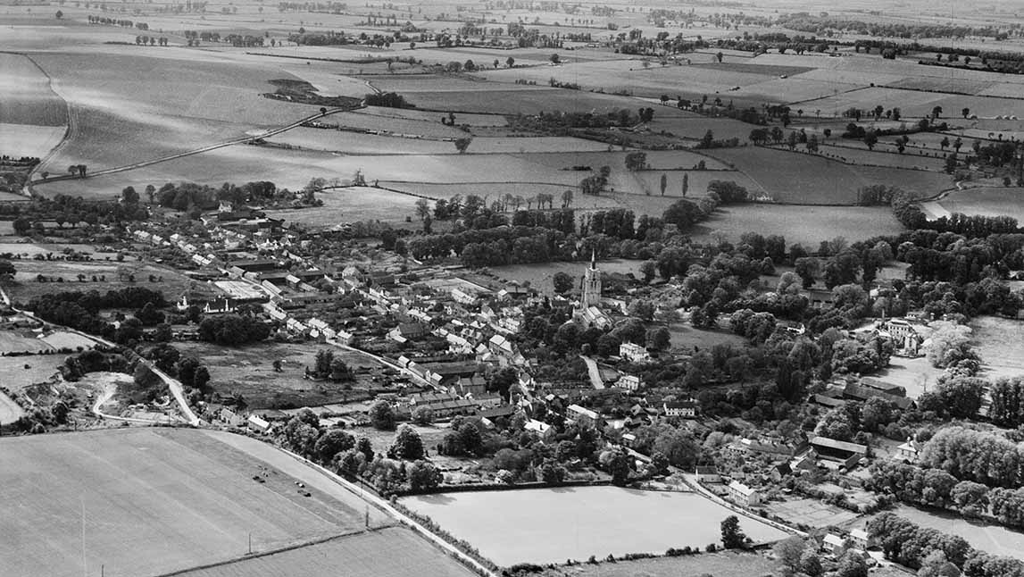 Aerial view of Ashwell Village from the East, 1947