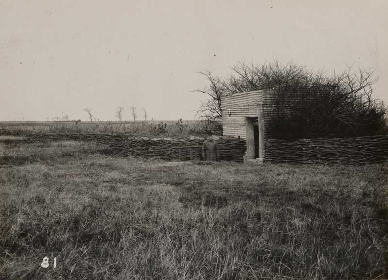Spider’s Castle, anti-invasion defence, Kent. Machine-gun emplacement. © Royal Engineers Museum