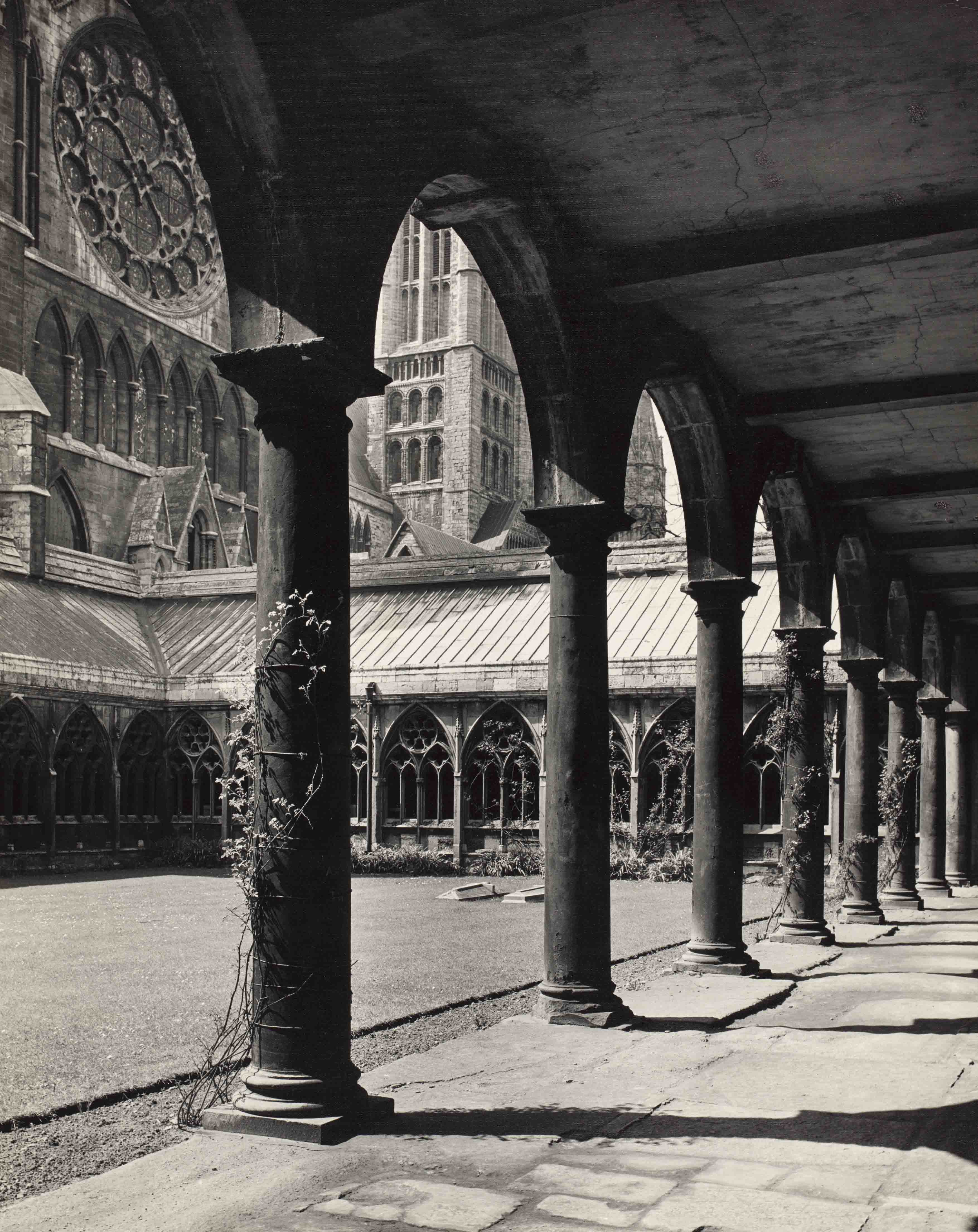 The cloisters at Lincoln Cathedral