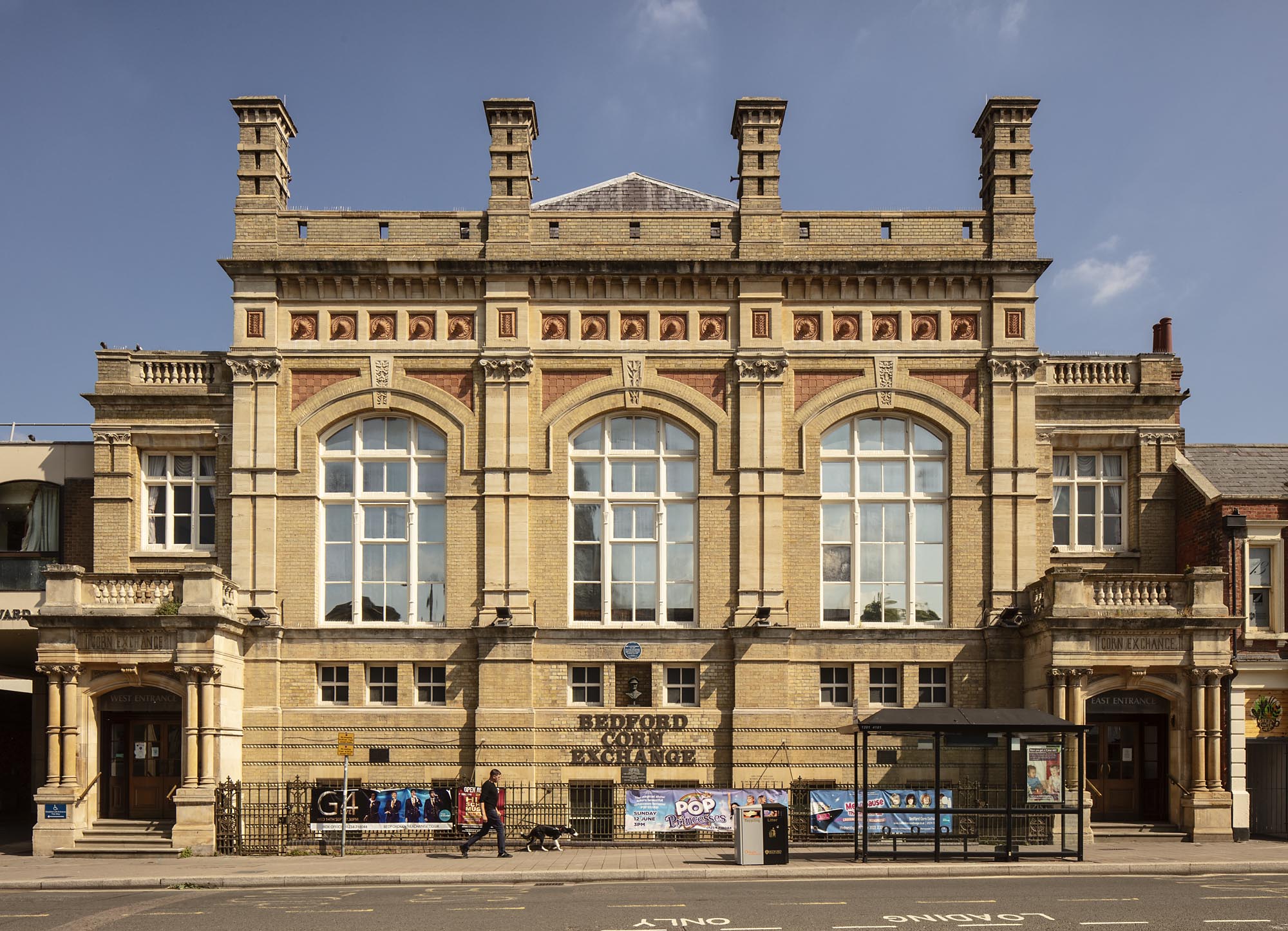 Front view of the Bedford Corn Exchange